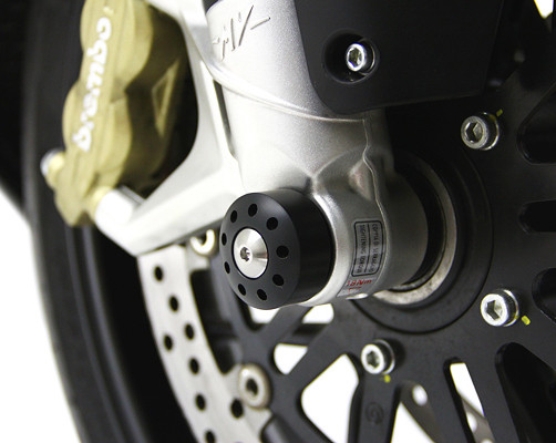 Motocorse Titanium and Delrin Front Axle Slider for MV Agusta 3 cylinder Models Motocorse Titanium and Delrin Front Axle Slider for MV Agusta 3 cylinder Models